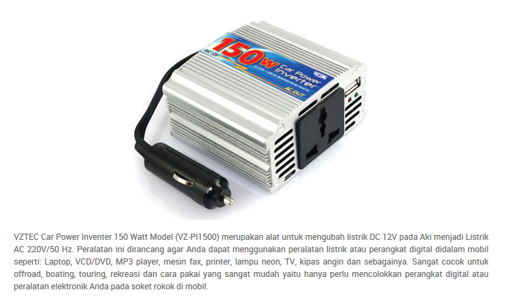 Izzy car inverter charger mobil converter AC to DC E-350-12 volt 24 volt 150 watt