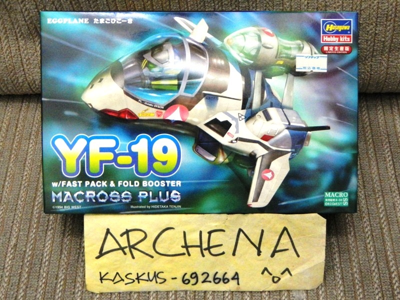 Macross Plus YF-19 1:48 & EggPlane (Hasegawa Hobby kits)