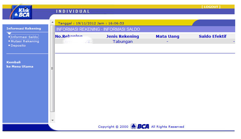  BCA ngamuk.. isi rekening di kosongin semua.. cek saldo masing masing