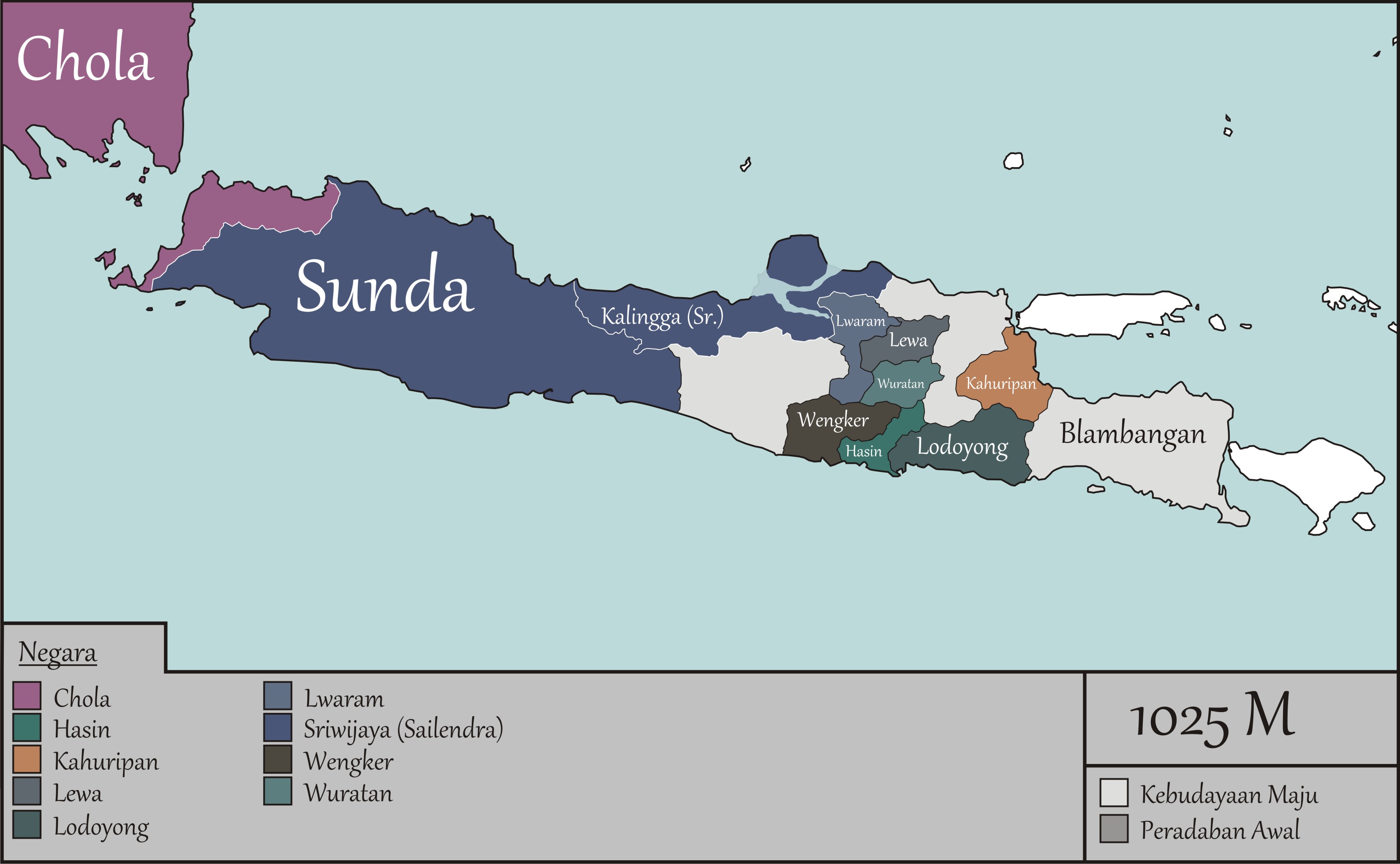 Kronologi Sejarah Pulau Jawa (10.000 SM - 2017)