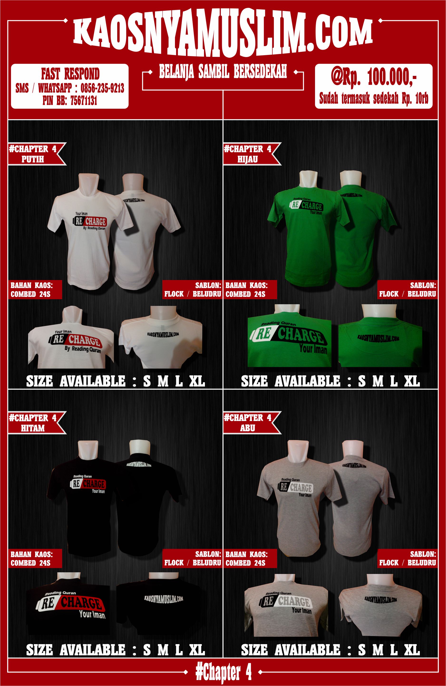 kaosnyamuslim.com (baju/kaos/fashion muslim/islami) Belanja sambil bersedekah !!!!!!!