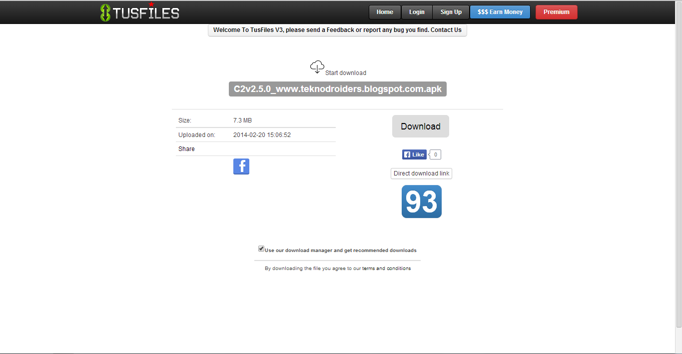 Cara Mendownload File di Tusfile Tampilan Baru