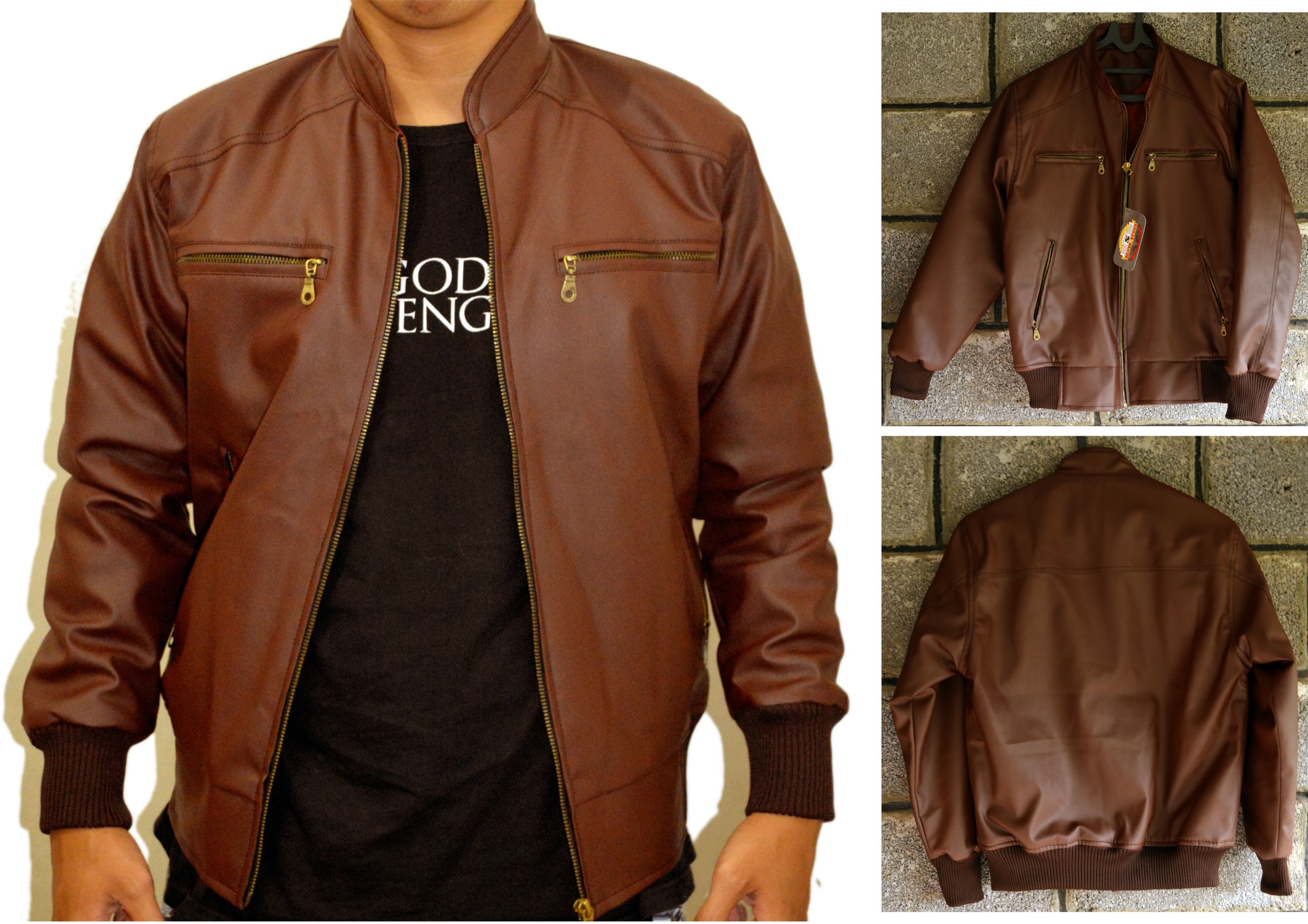 Jaket Kulit Sintetis | Harga Murah dan Kualitas Terjamin | COD Bogor