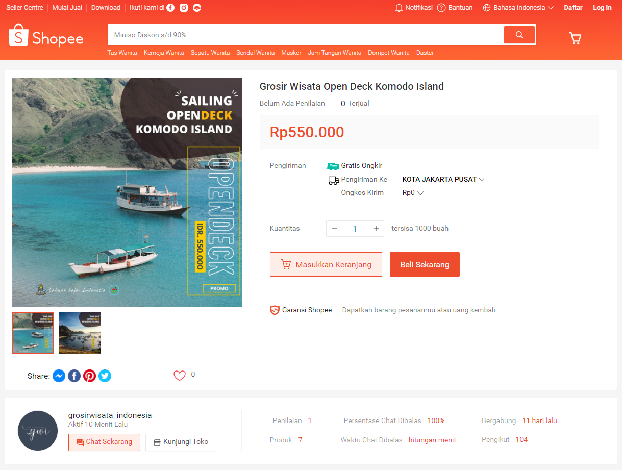 Sailing Komodo Open Deck Sharing Trip Promo Banget!!!