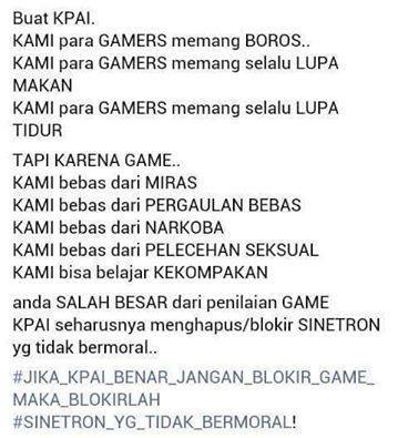 &#91;Gaswat Bray&#93;Dampak Jika Beberapa Game Online DiBlacklist KPAI 