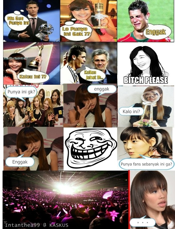 Cherrybelle VS C.Ronaldo Vs SNSD