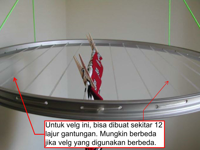 &#91;TUTORIAL-Series&#93; Gantungan Pakaian dari Velg Sepeda
