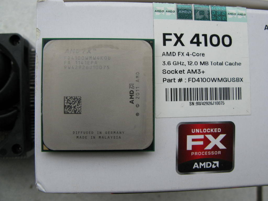 AMD FX 4100 3.6 GHZ FullSet Box