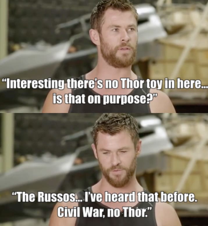 Kocak! Video Kekesalan Thor yang Gak Diajak Main di 'Avengers: Infinity War'