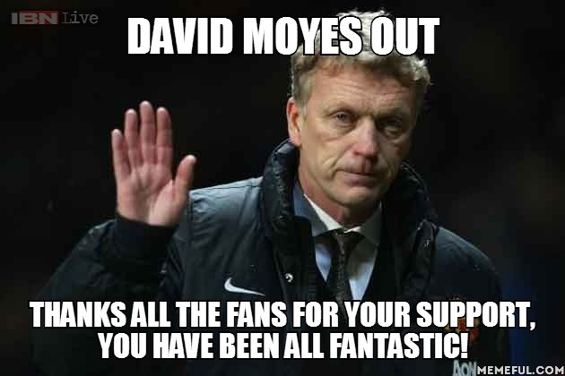 Manchester United Resmi Pecat David Moyes #byemoyes