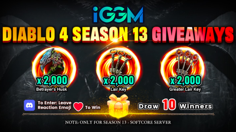 IGGM | Diablo 4 Lord of Hatred &amp; Season 13 - Buy Cheap Items