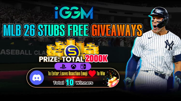 IGGM - Buy Cheap MLB The Show 26 Stubs &amp; Giveaways Event