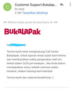pelayanan retur beli barang dari Bukalapak lewat Akulaku sangat mengecewakan