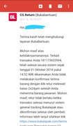 pelayanan retur beli barang dari Bukalapak lewat Akulaku sangat mengecewakan