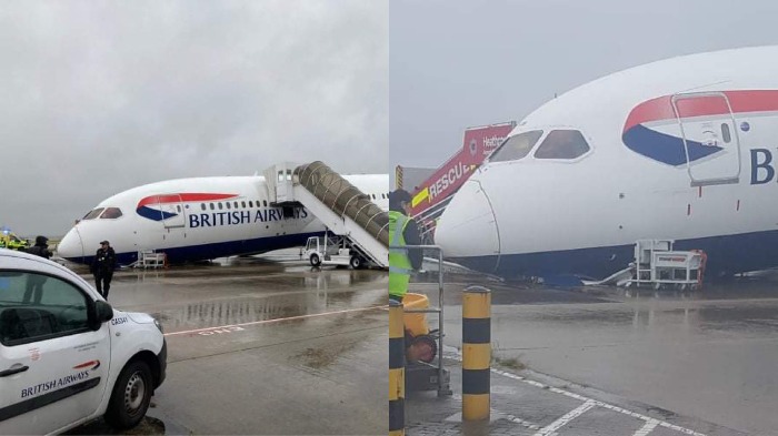 heboh-pesawat-mendarat-dramatis-di-bandara-ternyata-roda-pendaratan-bermasalah