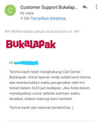 pelayanan retur beli barang dari Bukalapak lewat Akulaku sangat mengecewakan