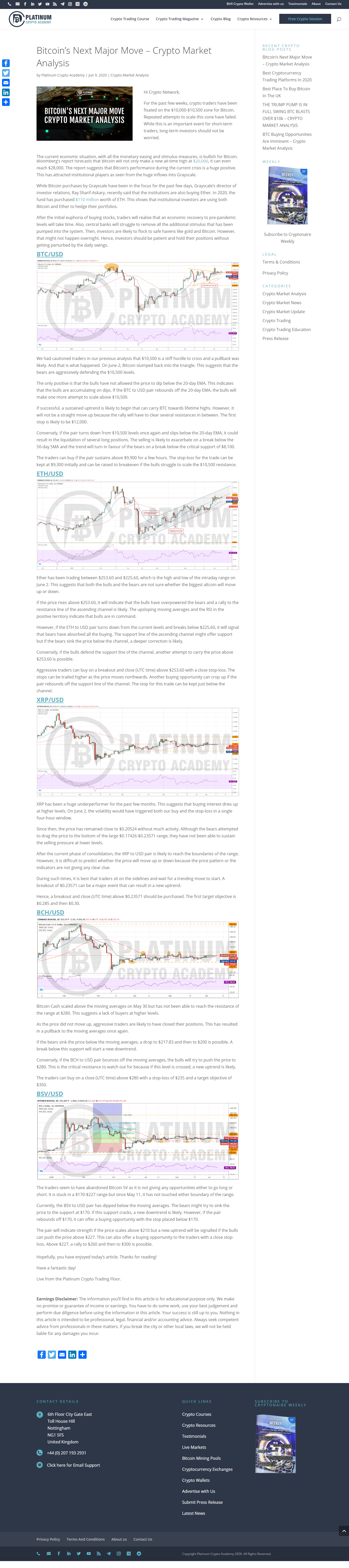 Bitcoin's Next Major Move - Crypto Market Analysis