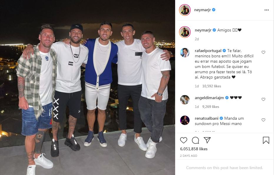 Liburan di Ibiza, Lionel Messi Sempat Foto Bareng Neymar dan Para Pemain PSG Lain