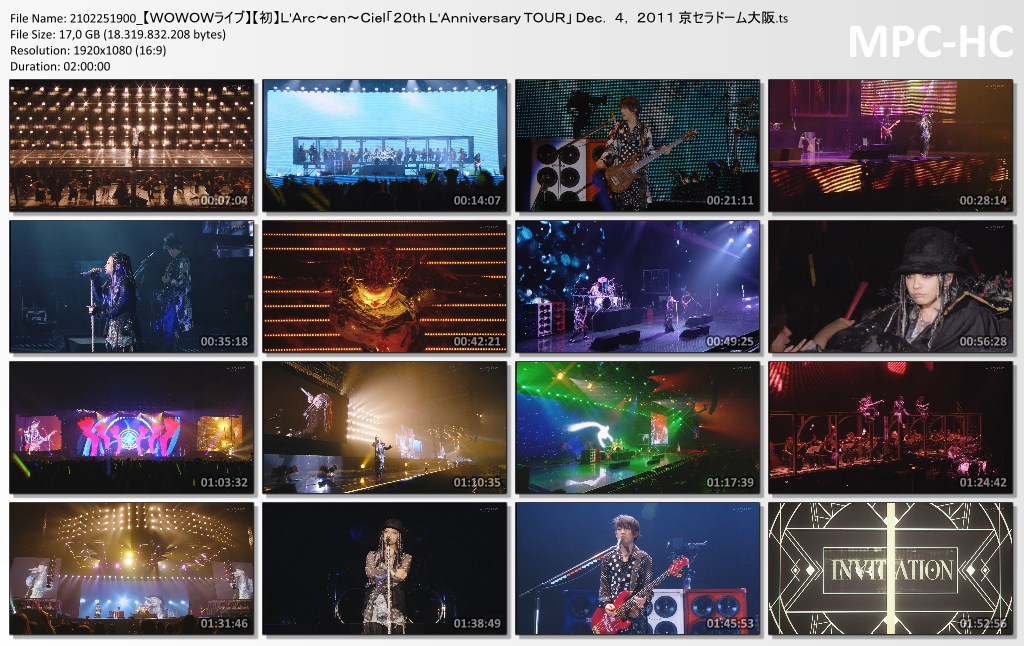 DVD Konser L`Arc~en~Ciel, TERLENGKAP! TERMURAH! TERUPDATE! Format ISO, MKV, AVI,etc
