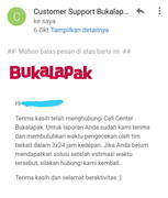 pelayanan retur beli barang dari Bukalapak lewat Akulaku sangat mengecewakan
