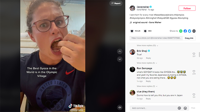 Atlet Amerika Sebut Olimpiade Tokyo 2020 Sajikan Gyoza Terbaik di Dunia