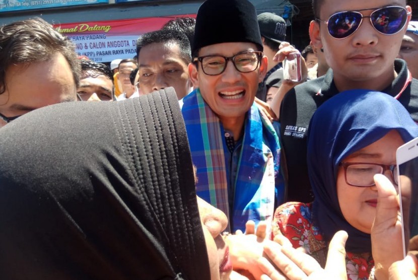 Kepada Emak-Emak di Padang, Sandi Singgung Harga Cabai