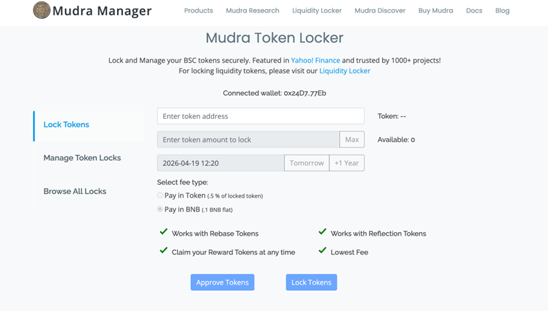 Why Mudra Is Still the #1 Choice for Liquidity Locking
