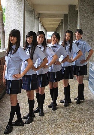 7 Seragam Sekolah Cewek-Cewek Cantik dan Seksi di Taiwan