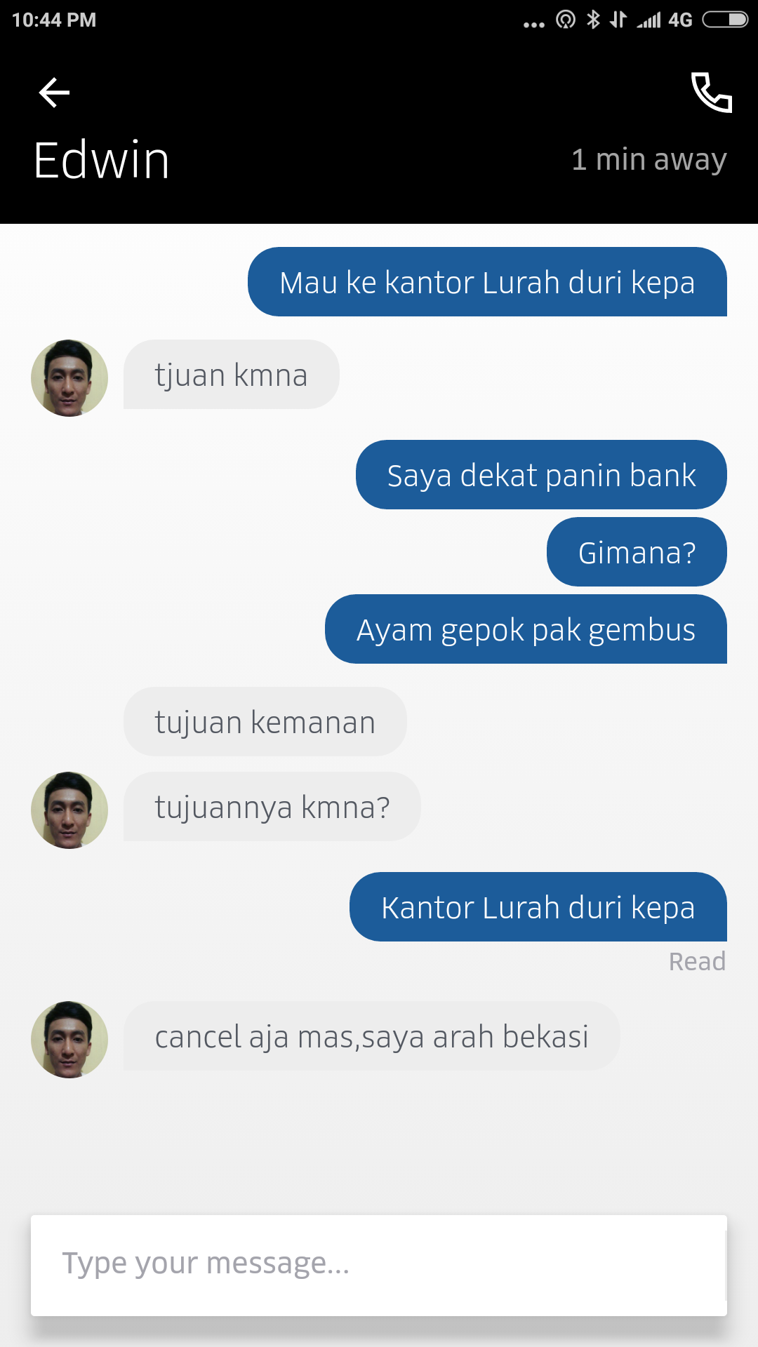 Pengemudi Gojek dan Grab (dan uber) sering tidak mau ambil penumpang