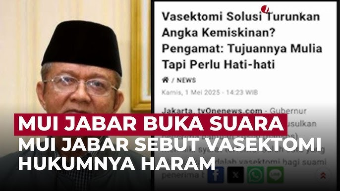 Tanggapan Dedi Mulyadi soal MUI Jabar Sebut Vasektomi Haram