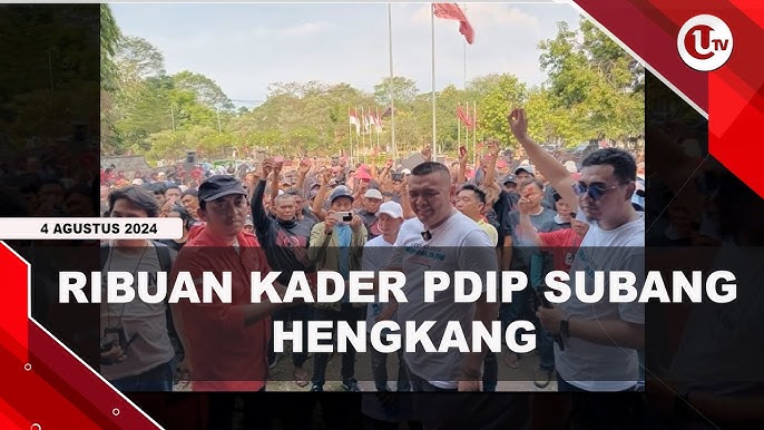 Ribuan Kader PDIP Subang Kembalikan KTA ke Kantor DPC
