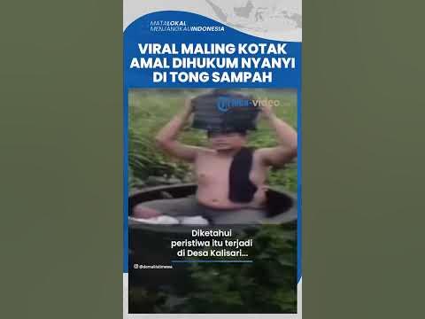 Maling Kotak Amal di JaTeng, Tertangkap Basah dan Disuruh Nyanyi di Dalam Tong Sampah