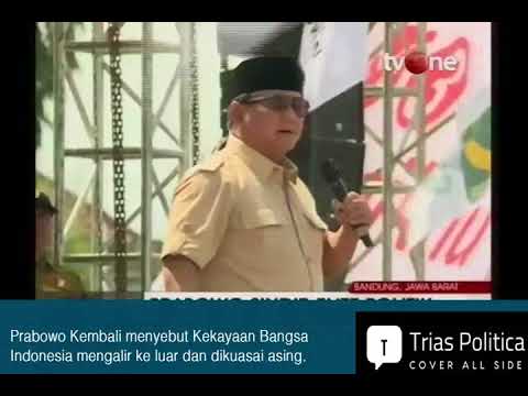 Prabowo: Dikuasai Asing, Rakyat Indonesia Hanya Dapat Ampas