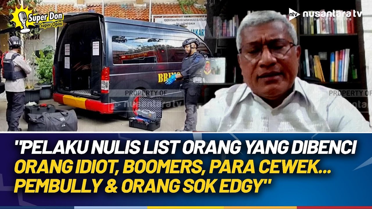 Isi Buku Catatan Pelaku Ledakan SMAN 72 Jakarta: Sendirian, Tak Ada Teman