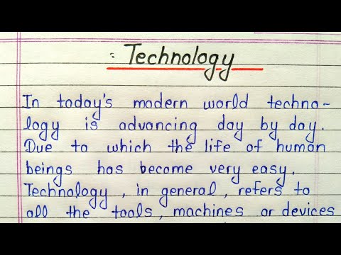 How to write an essay about new technology