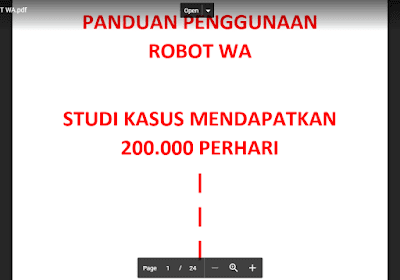 Robot Whatsapp Penghasil Uang Rp 200.000 Perhari