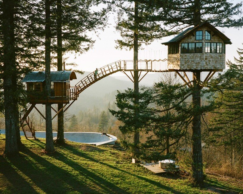 The Cinder Cone Treehouse: Rumah Pohon yang Nyaman di Tengah Alam