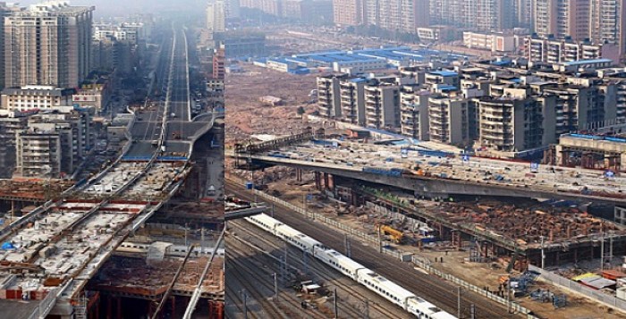 Wah! Cina Membangun Jalan Layang yang Dapat di Putar