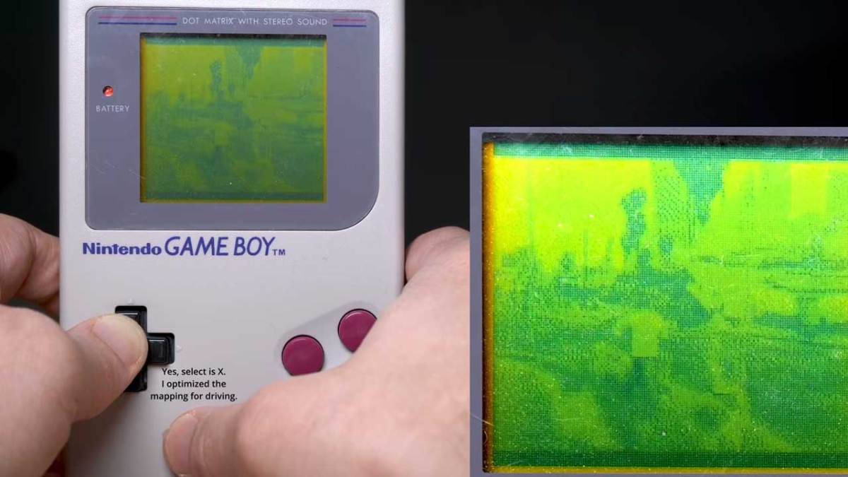 Wow!!! Seorang Gamer Memainkan GTA V Versi 8-bit di GameBoy