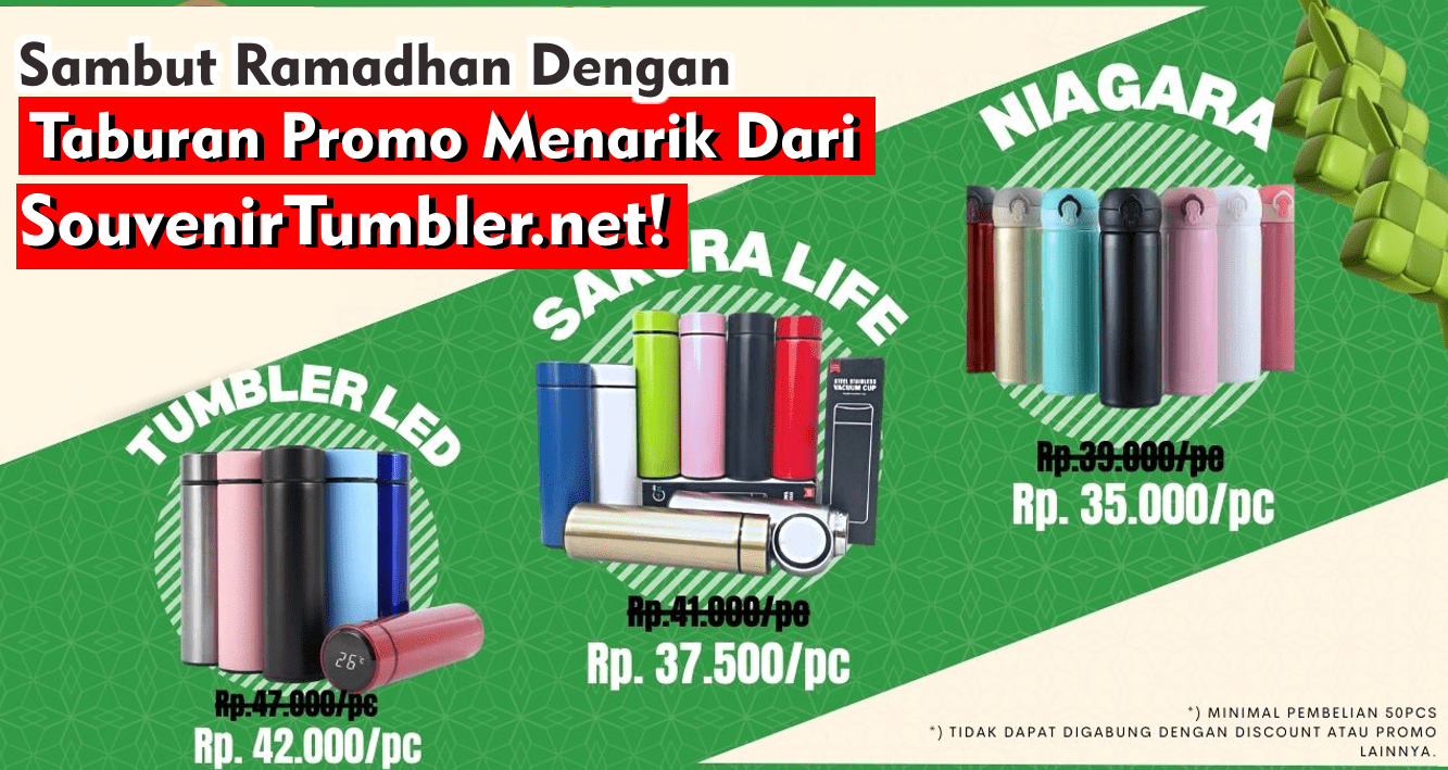 Beragam Promo Tumbler Best Seller Spesial Ramadhan !