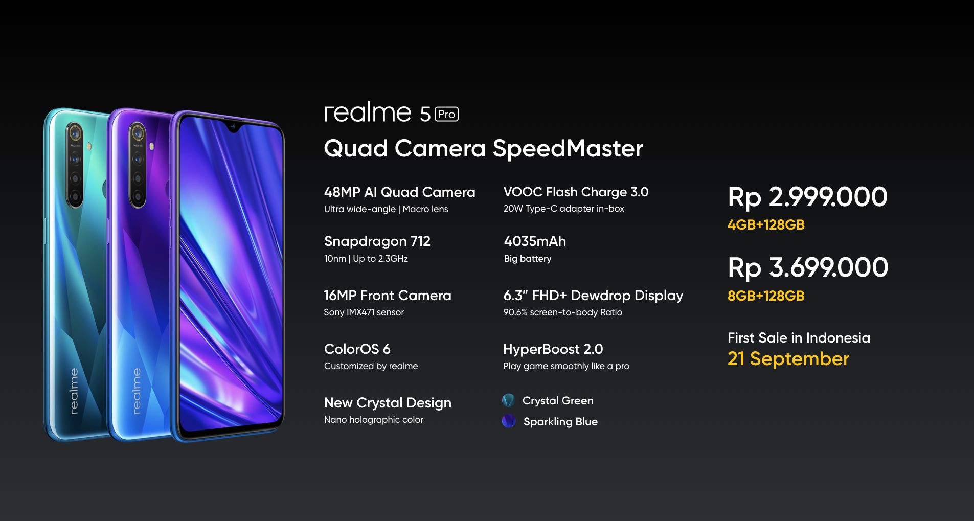 Realme 5 dan Realme 5 Pro Resmi di Indonesia dengan Harga Mulai dari 2 Juta Rupiah