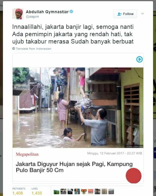 Lara Banjir di Jakarta Telan 5 Korban Jiwa