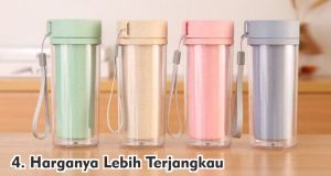  Jangan Salah, Ternyata Tumbler Plastik Punya Banyak Kelebihan !