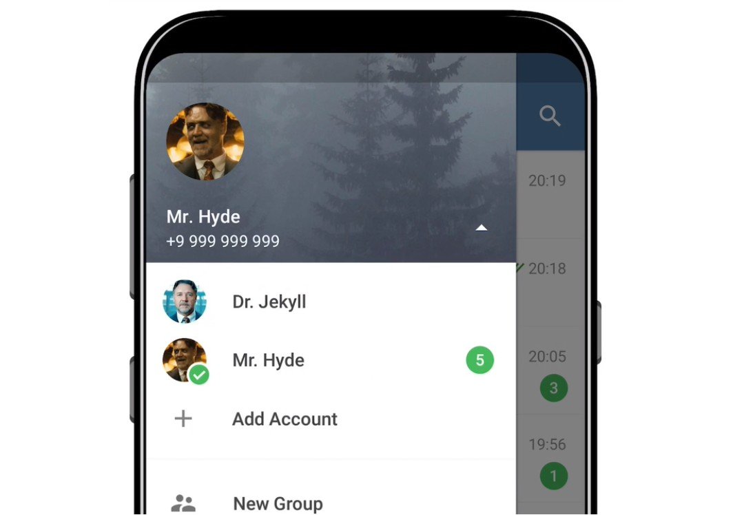 Keren Gan , Fitur Multi Akun di Android dari Telegram 
