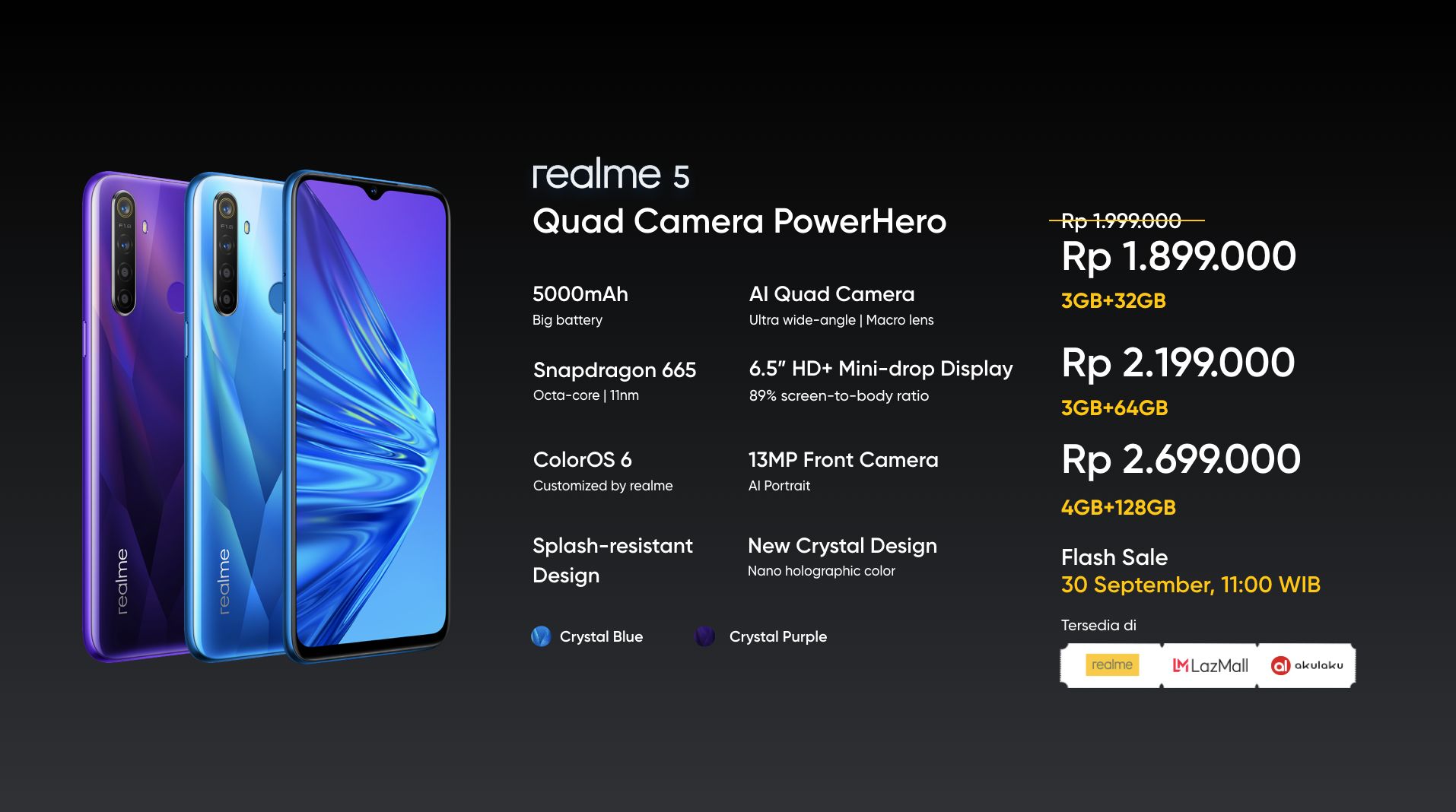 Realme 5 dan Realme 5 Pro Resmi di Indonesia dengan Harga Mulai dari 2 Juta Rupiah