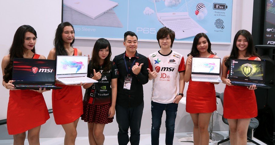 MSI Pamerkan 4 Notebook Terbaru di Indocomtech 2018