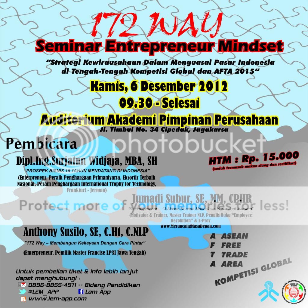 Seminar Entrepreneur Mindset dalam menghadapi AFTA 2015