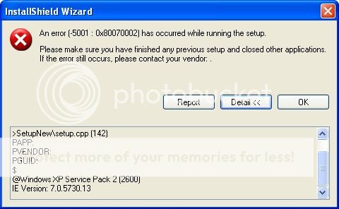 error code -6002 installshield wizard
