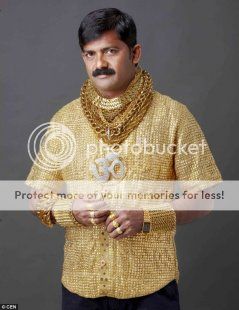  Pria India Bikin Baju Dari Emas Untuk Pikat Wanita