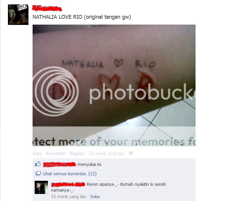 ABGlabil FB Yang rela lukain tangan nya (+pic)